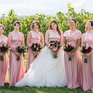 Lulu's Always Stunning Convertible Blush Pink Maxi